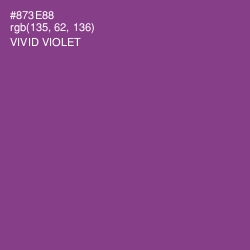#873E88 - Vivid Violet Color Image